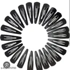 Metal Hair Pins for Women (Black, Set of 12)