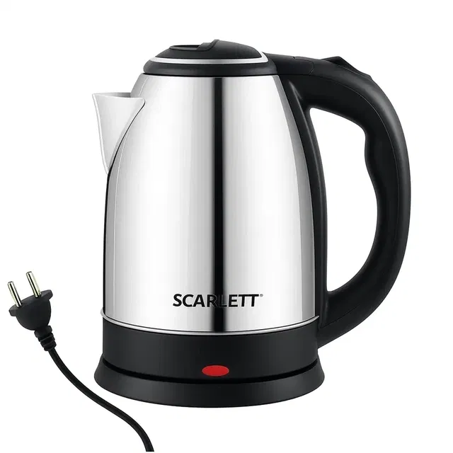 Scarlett Electric Kettle 2 Litre,Hot Water,Tea,Coffee,Milk,Cooking Foods Kettle Electric Kettle (2 L, Silver, Pack of 1)