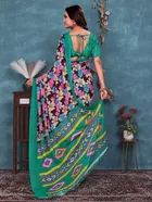 Georgette Printed Saree for Women 