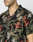 100% Cotton Half Sleeves Floral Shirt for Men 