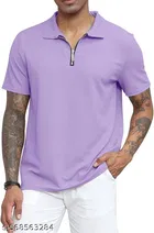 Cotton Blend T-shirt for Men, Purple 