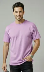 Polyester Round Neck T-shirt for Men, Multicolour, Pack of 2 