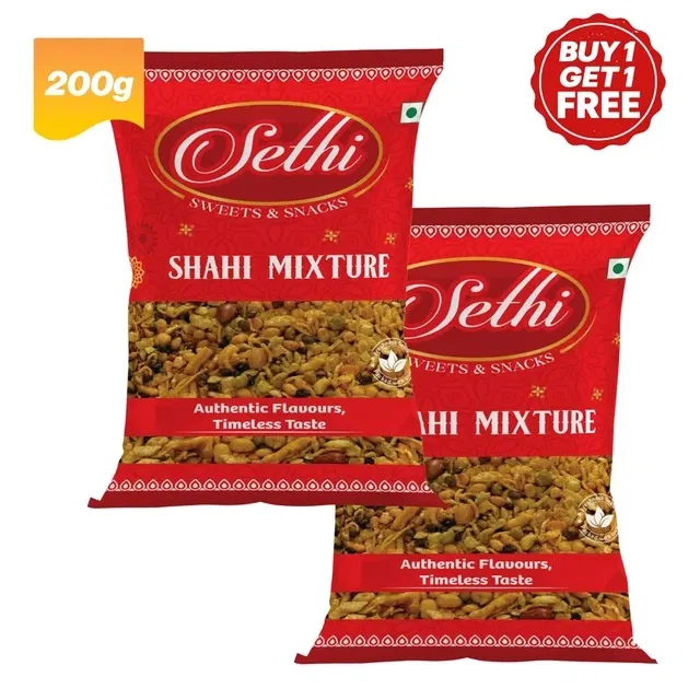 सेठी शाही मिक्सचर 2X200 g (बय 1 गेट 1 फ्री)