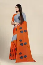 SVB जॉर्जेट साड़ी विद ब्लाउज फॉर विमेंस 