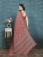 Georgette Printed Saree for Women 
