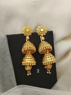 Alloy Mangalsutra with 2 Pair Earrings for Women 