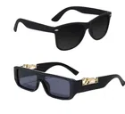 UV Protected Sunglasses for Men & Women (Black, Pack of 2)