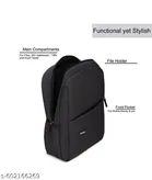 Fabric Backpack Bag, Black