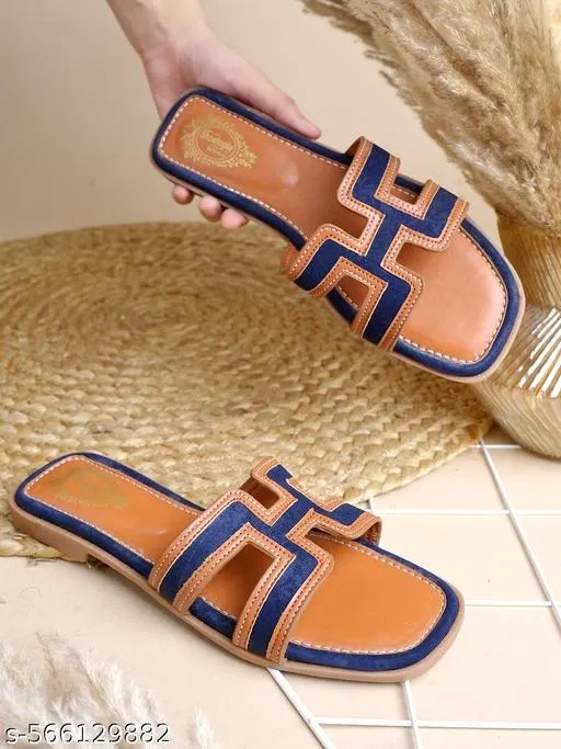 Shoetopia Girls Textured Flat Sandals Brown Size 6