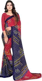 Georgette Printed Saree for Women 