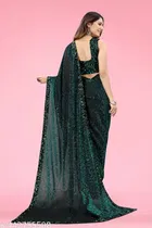 Lycra Sequence Saree for Women 