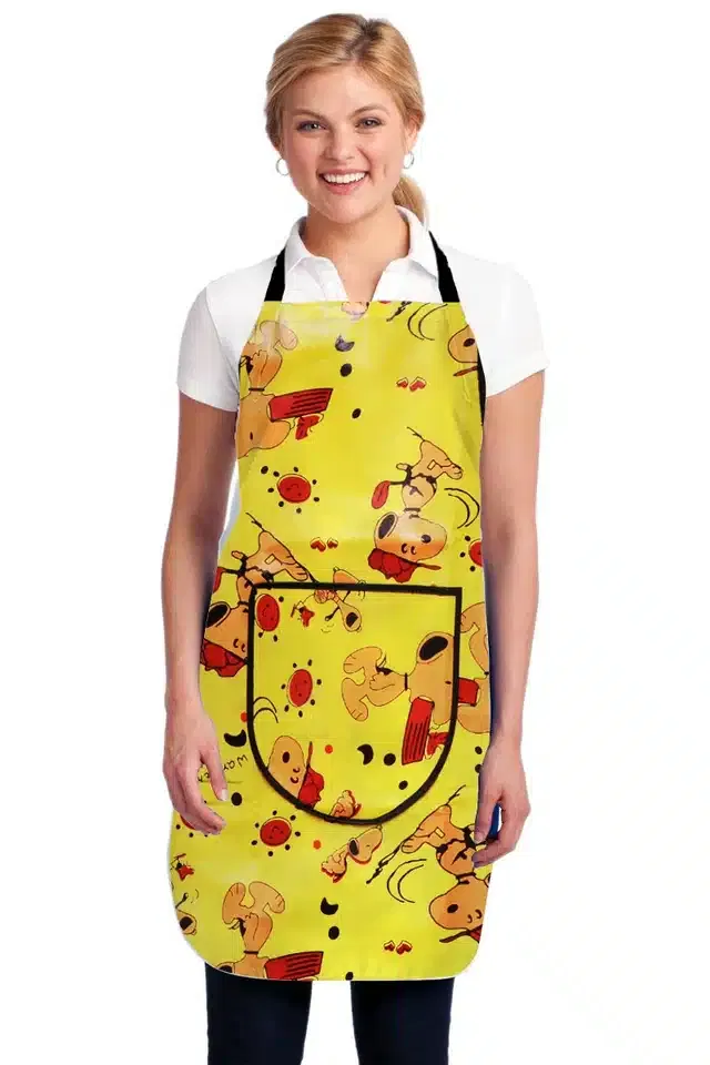 PVC Printed Kitchen Apron (Multicolor)