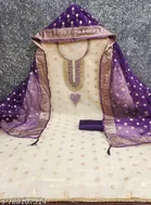 Silk Blend Punjabi/All Over Suits Semi-Stitched Suits 