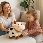 Soft Plush Cow Toy for Kids | Ultra-Soft Cuddly Stuffed Animal for Babies 