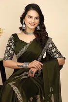 Chiffon Woven Design Saree for Women 