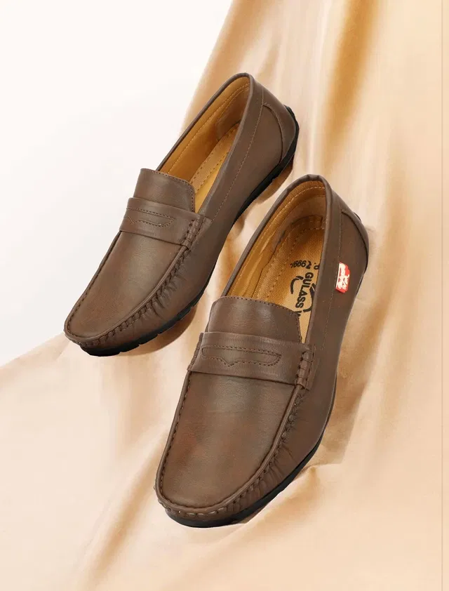 Derby Casual Shoes for Men (Brown, 9)