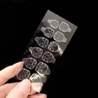 artificial reusable nails in pink cream color with bow with glue Cream, Natural, Nude 