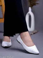 Solid Patent Leather Ballerinas for Women 