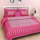Cotton Queen Bedsheet with 2 Pillow Cover 