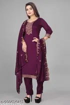 Embroidered Dupatta Set for Women 