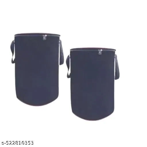 Non-woven Laundry Basket, Pink , (Pack Of 2)