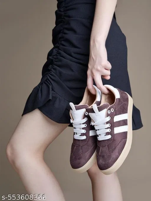 Shoetopia Girls Sneakers - Brown (11 to 12 Years)