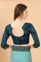 Trendy Simar Silk Saree with Blouse Piece For Women 