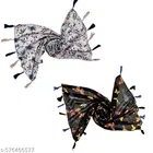 Chiffon Scarves for Women, Multicolor, Pack of 2