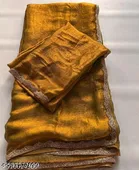 JImmy Choo Saree for Women, Gold 