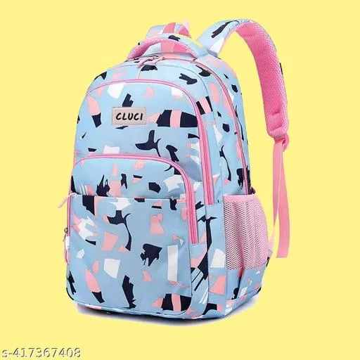 Polyester Backpack Bag, Blue