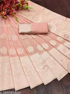 Cotton Linen Zari Woven Saree for Women 