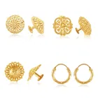 Alloy Gold Plated Earrings for Women 