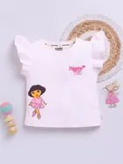 Cotton Dora Printed T-Shirt for Girls 