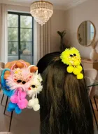Soft Fur Elastic Multicolor Hair Rubber Band for Kids & Girls 