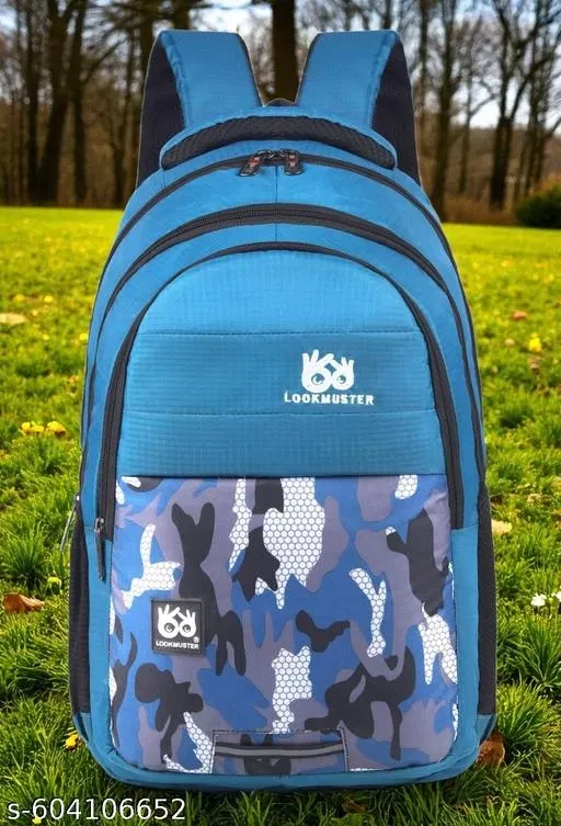 Polyester Backpack for Men & Women, Blue