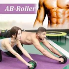 AJRO DEAL PREMIUM AB WHEEL ROLLER -GREEN Double-wheeled Abdominal Cross-fit Gym Equipment for Body Fitness Ab Exerciser Ab Exerciser 