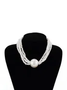 Necklace for Women and Girls Fashion White Pearl Necklace for Women Western Multi Layer Pearl Choker Necklace for Girls | Birthday Gift for Girls and Women