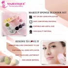 Majestique Blending Sponge Makeup Cosmetic Sponge for Dry & Wet Use 