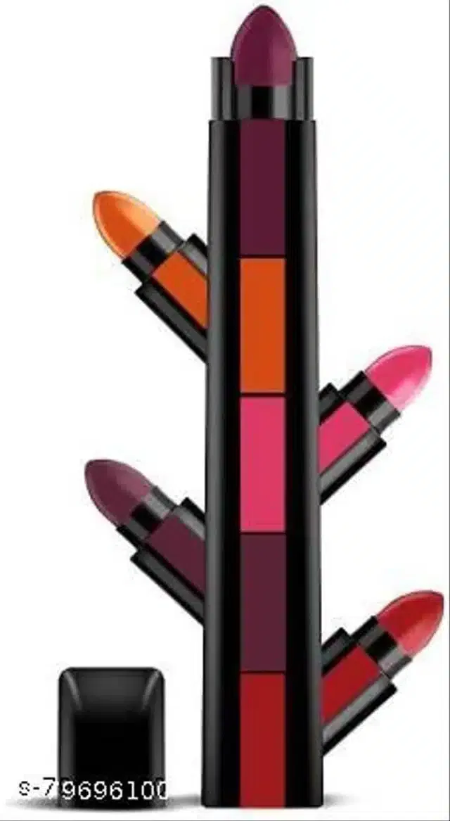 Ronzille 5-in-1 Matte Lipsticks (Multicolor)