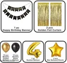 36 Pcs 4th Birthday Decoration kit, Multicolour, Set of 1