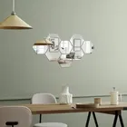 Acrylic Hexagon Shaped Wall Mirror Stickers 