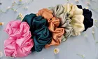 Floral Scrunchies for Women, Pack of 6 