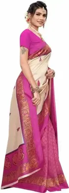 SVB साड़ी मैसुर सिल्क कलमकारी साड़ी 