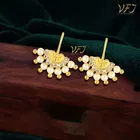 Brass Pearl Ear Cuffs for Women 
