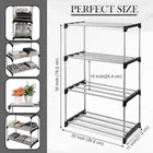 Multipurpose Shoe Rack for Home | Books, Foldable Slipper/Chappal/Footwear Stand 4 Shelves 
