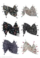 Chiffon Printed Scarves for Women, Multicolor, Pack of 6
