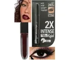 Matte Lip Gloss with Waterproof Kajal  (Maroon & Black, Set of 2)