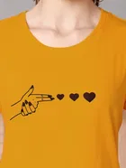 Round Neck Printed T-Shirt for Women 