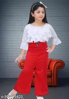 Cotton Blend Top & Bottom Set for Girls 