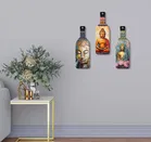 Akarts Meditating Buddha MDF painting set of 3